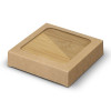 Set of 2 Square Bamboo Opener Coasters Gift Box